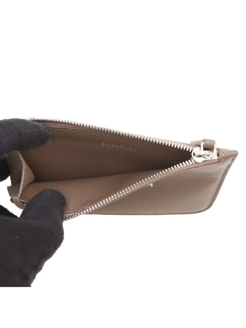 Balenciaga Card Case Fragment Leather Coin